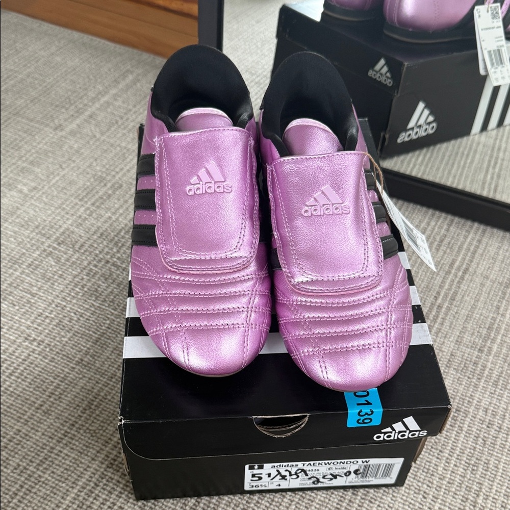 adidas Metallic Purple Taekwondo Shoes 5.5 W